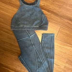 Lululemon Wunder Under High Rise Ribbed Legging